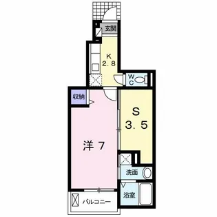 グレイス ワン【1階】の間取り
