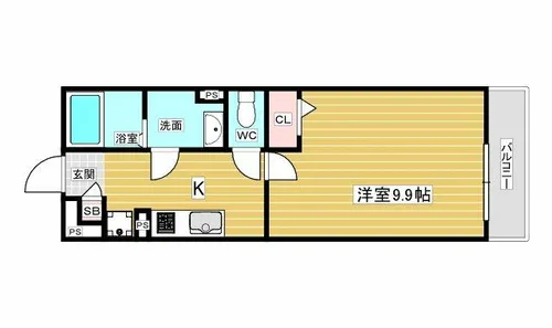 リブリ・竹島【3階】の間取り