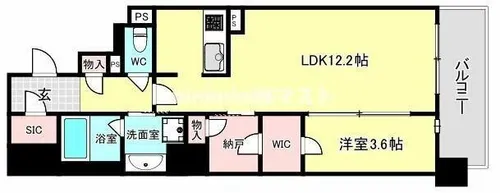 RJRプレシア南堀江【6階】の間取り