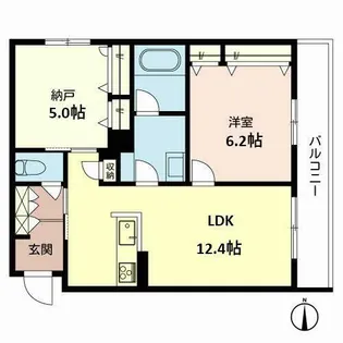 シャーメゾン sante【0303号室】の間取り