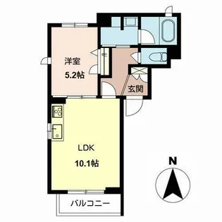 ShaMaison Ricco【0201号室】の間取り