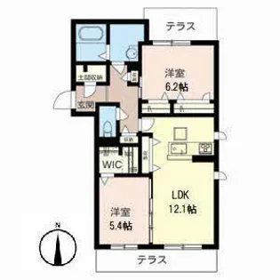 ShaMaison Espoir【0101号室】の間取り