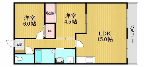 グミヒルズ【2階】の間取り
