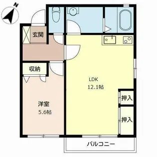 生田ハイツ【0202号室】の間取り