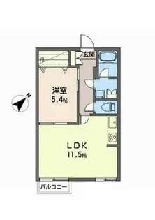 タウニイ塩屋【0111号室】の間取り