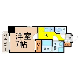 エステムコート名古屋新栄IIIグローリィ【3階】の間取り