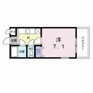 ピュアホーク【1階】の間取り