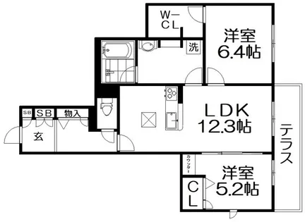 Shamaison Stella Risaia【1階】の間取り