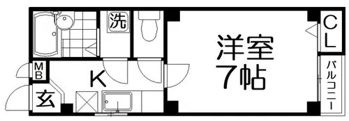 プチシャトー寺田【4階】の間取り