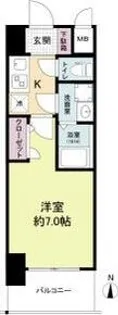 ライジングメゾン新大阪サウス【12階】の間取り