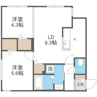 Alivis琴似【1階】の間取り