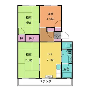 野村ハイツ【4階】の間取り