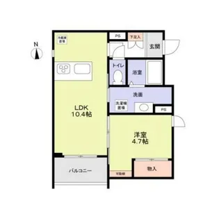 ForestMaison堀川御池【1階】の間取り