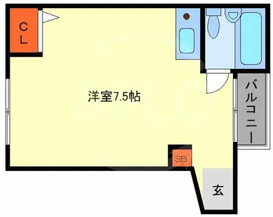 ハイコート堀江【8階】の間取り