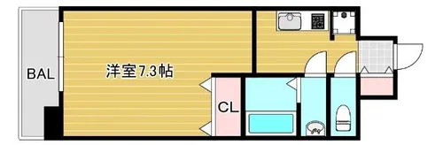 ARTIZA都島【13階】の間取り