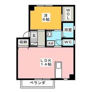 ラ ヴィータ ミユキ【2階】の間取り