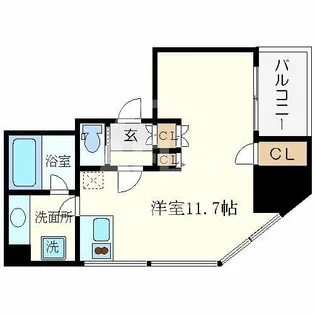 フォレステージュ西本町【3階】の間取り