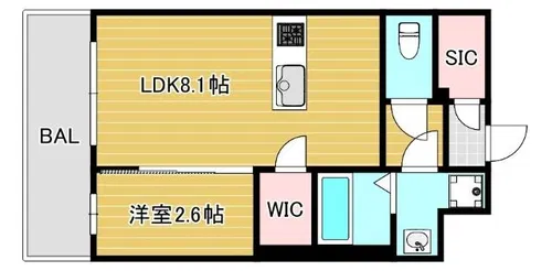 ARTIZA都島【14階】の間取り