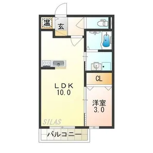 大阪府大阪市旭区新森4丁目【アパート】の間取り