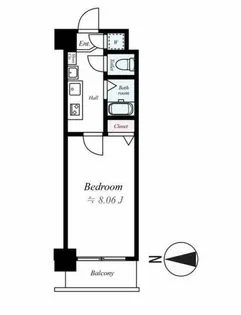 エンクレスト赤坂壱番館【6階】の間取り