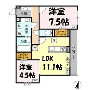 アメニティコート【1階】の間取り