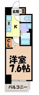 リバーコート砂田橋Ⅱ【1階】の間取り