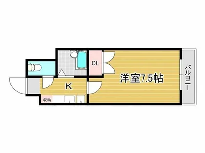 トーケン設計戸畑駅前Ⅱ【605号室】の間取り