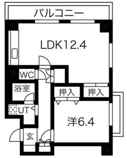 サンハイツ白鷺【6階】の間取り