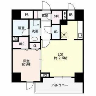 Flair丸の内【6階】の間取り