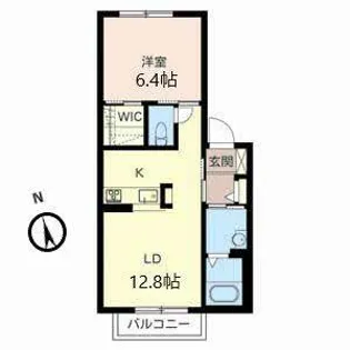 ドエルグランシェ【2階】の間取り