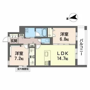 スターフェリシード【0201号室】の間取り