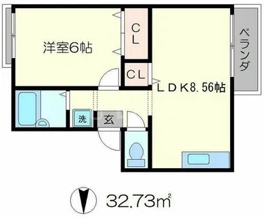 セジュールAOI【2階】の間取り
