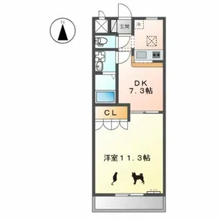 ラマージュ【1階】の間取り