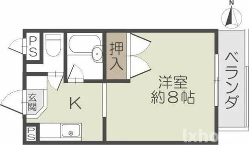 アルカディアST【1階】の間取り
