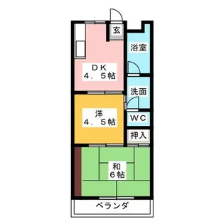 コーポユース【1階】の間取り