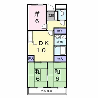 ヴィルフォーレミチハタ【2階】の間取り