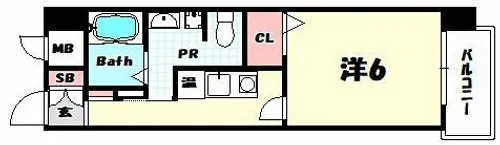 ドミール春日野道N【8階】の間取り