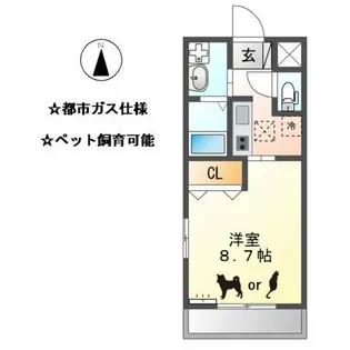 フォレストメゾン【1階】の間取り