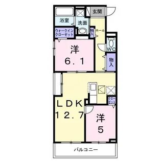 グラウス【3階】の間取り