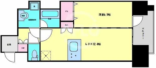 グランカリテ日本橋Ⅱ【3階】の間取り