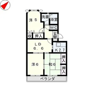 フェアーブリーズ【1階】の間取り