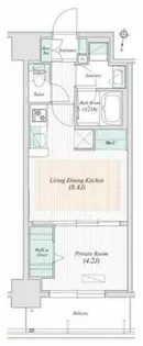 アーバネックス堂島【9階】の間取り