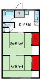 第2ハイマート【1階】の間取り