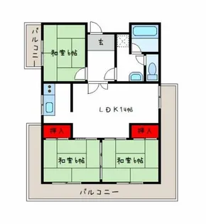 ミラーハイツタバタ【2階】の間取り