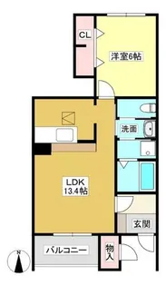 ヴェトレリーア【1階】の間取り