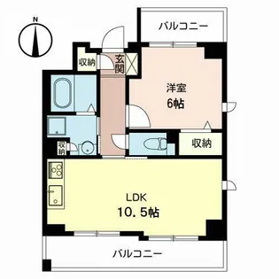 パルグレイス鴫野【0305号室】の間取り