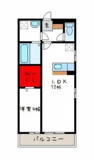 パークサイド渋川B棟【3階】の間取り