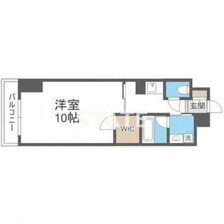 グラート西田辺【5階】の間取り