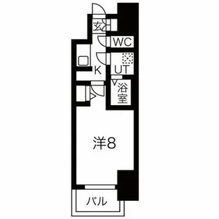 メイクス名駅太閤【1階】の間取り