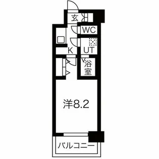 メイクス名駅太閤【1階】の間取り